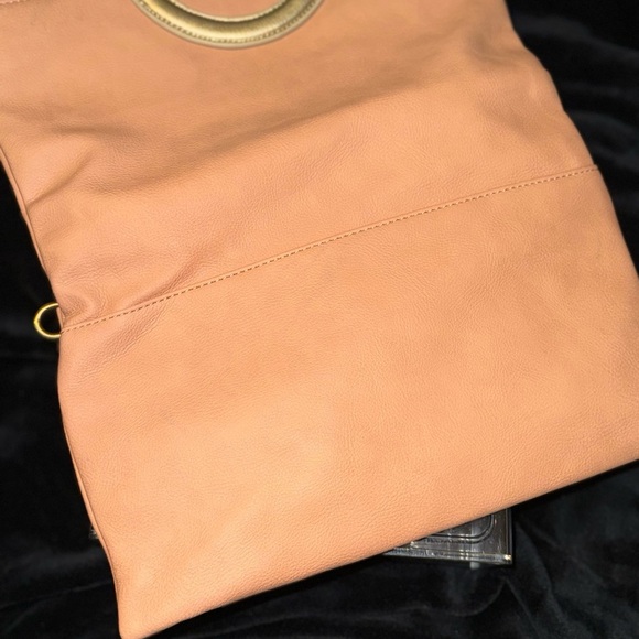 Anthropologie Coral Clutch with Gold Ring - Picture 6 of 12